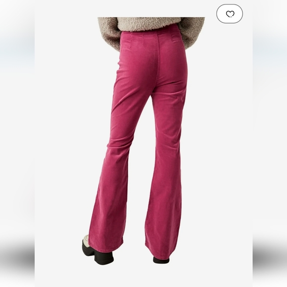 #225- We The Free FP Jayde Cord Flare Jeans In Baton Rouge - Picture 3 of 10